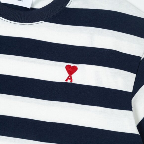 Ami De Coeur Cotton T-Shirt In Striped Print - Picture 5 of 8
